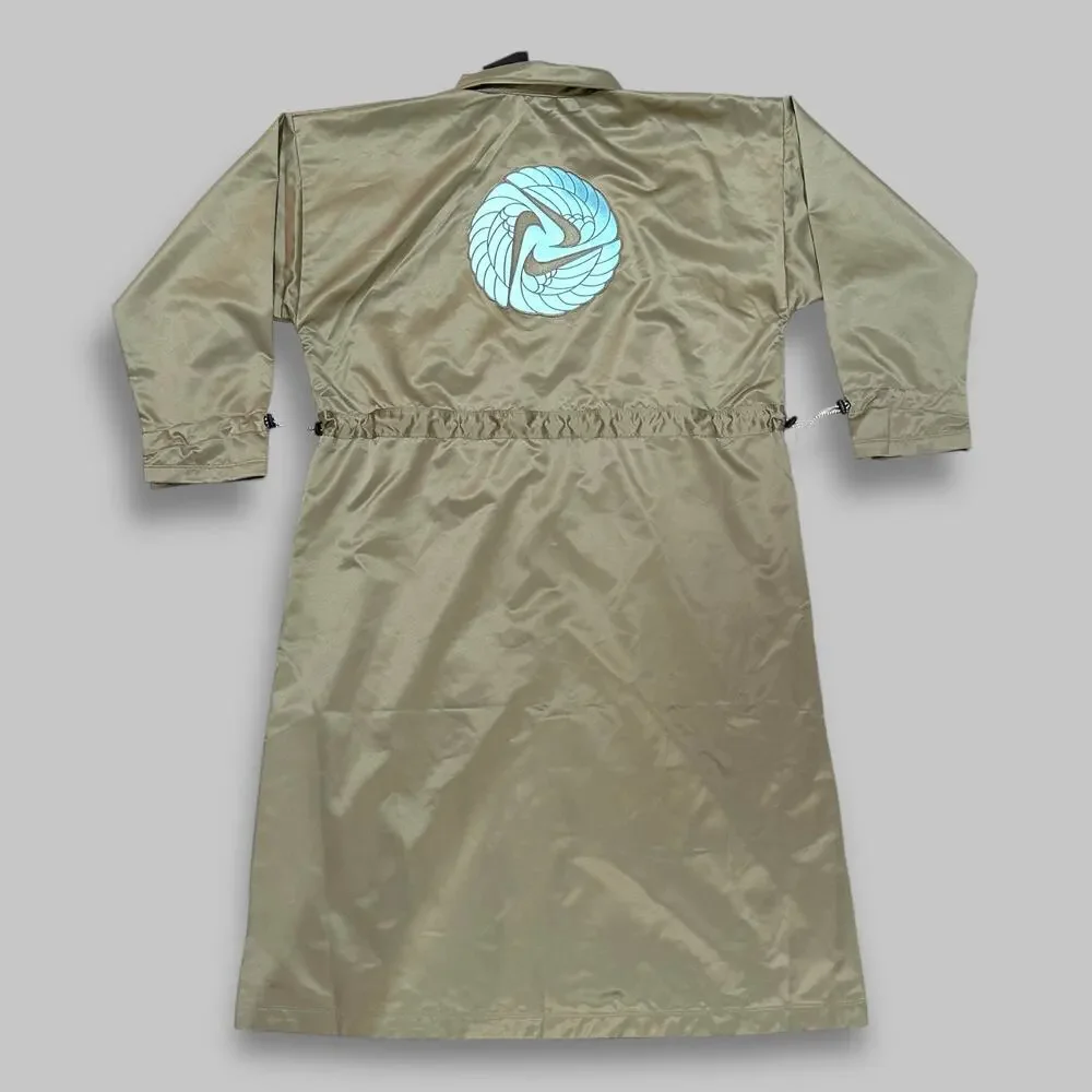 Nike Women’s Long Utility Coat - Oversized Fit, Taupe Green - Size Small - Picture 2 of 8